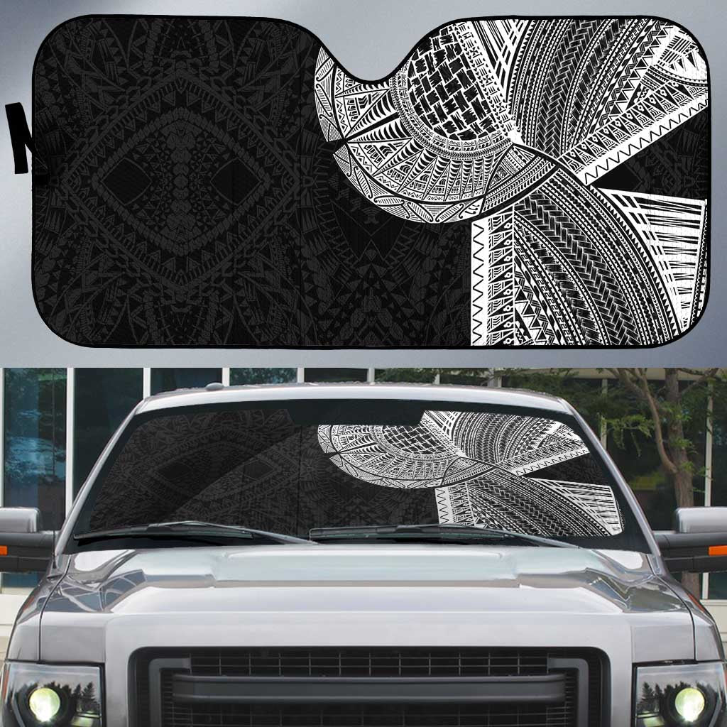 Samoan Tatau Auto Sun Shade Art Tribal Traditional Tattoos LT03 Black - Polynesian Pride