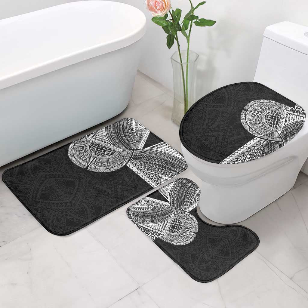 Samoan Tatau Bathroom Set Art Tribal Traditional Tattoos LT03 - Polynesian Pride