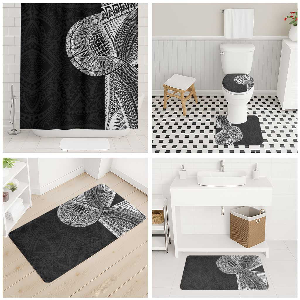 Samoan Tatau Bathroom Set Art Tribal Traditional Tattoos LT03 - Polynesian Pride