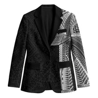 Samoan Tatau Blazer Art Tribal Traditional Tattoos LT03 Unisex Black - Polynesian Pride