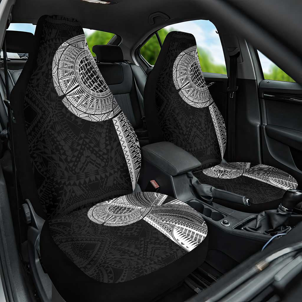 Samoan Tatau Car Seat Cover Art Tribal Traditional Tattoos LT03 One Size Black - Polynesian Pride