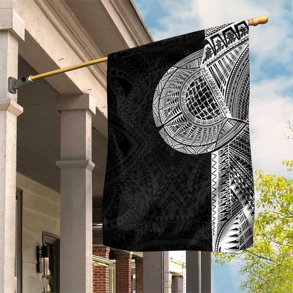 Samoan Tatau Garden Flag Art Tribal Traditional Tattoos LT03 House Flag Black - Polynesian Pride