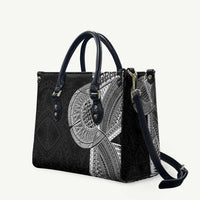Samoan Tatau Leather Bag Art Tribal Traditional Tattoos LT03 Black - Polynesian Pride