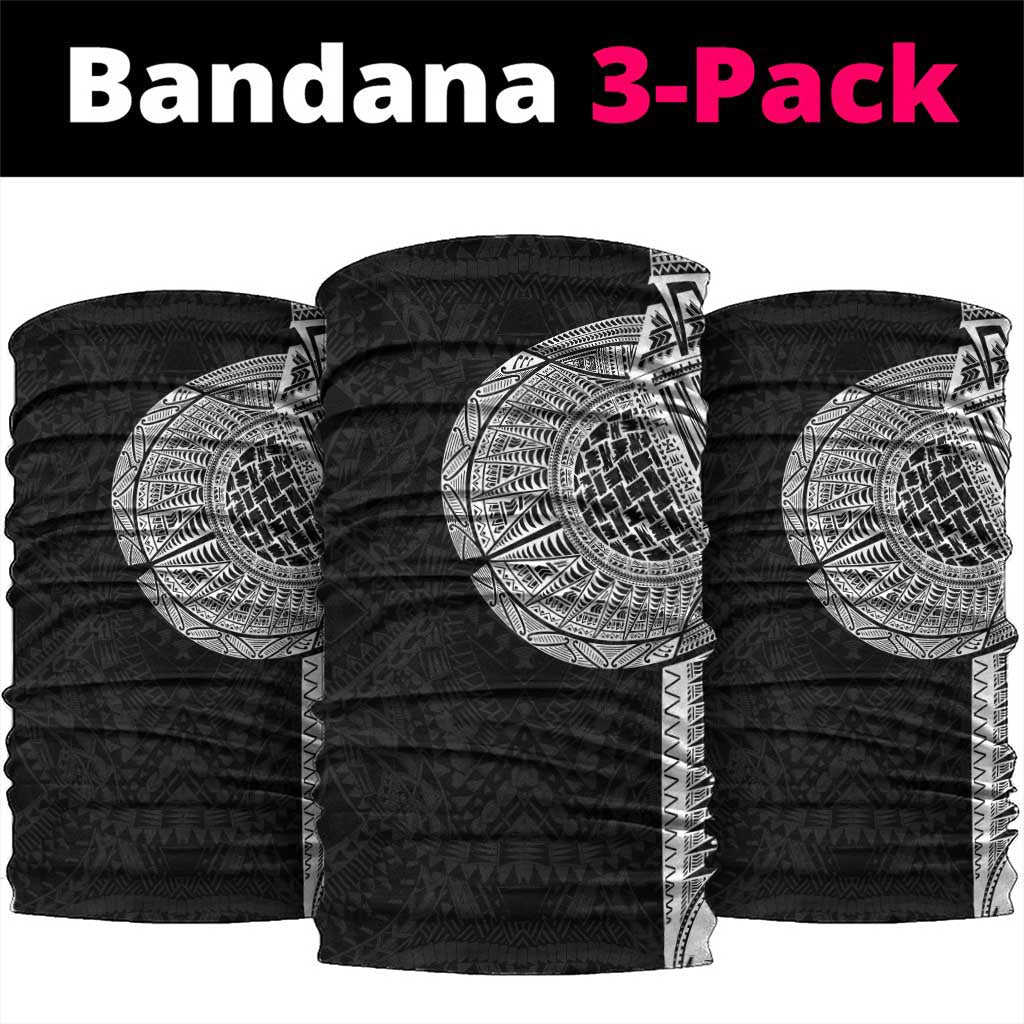 Samoan Tatau Neck Gaiter Art Tribal Traditional Tattoos LT03 package One Size: 25*50cm Black - Polynesian Pride