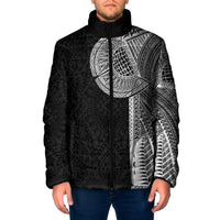 Samoan Tatau Padded Jacket Art Tribal Traditional Tattoos LT03 Men Black - Polynesian Pride