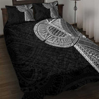 Samoan Tatau Quilt Bed Set Art Tribal Traditional Tattoos LT03 Black - Polynesian Pride