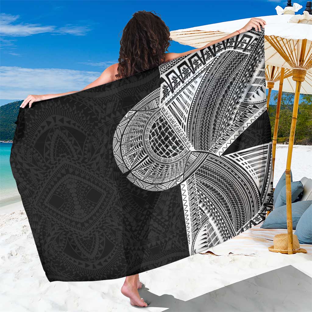 Samoan Tatau Sarong Art Tribal Traditional Tattoos LT03 One Size 44 x 66 inches Black - Polynesian Pride