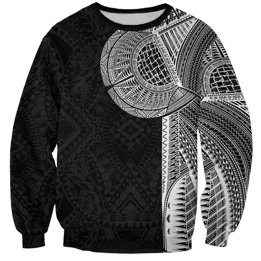 Samoan Tatau Sweatshirt Art Tribal Traditional Tattoos LT03 Unisex Black - Polynesian Pride
