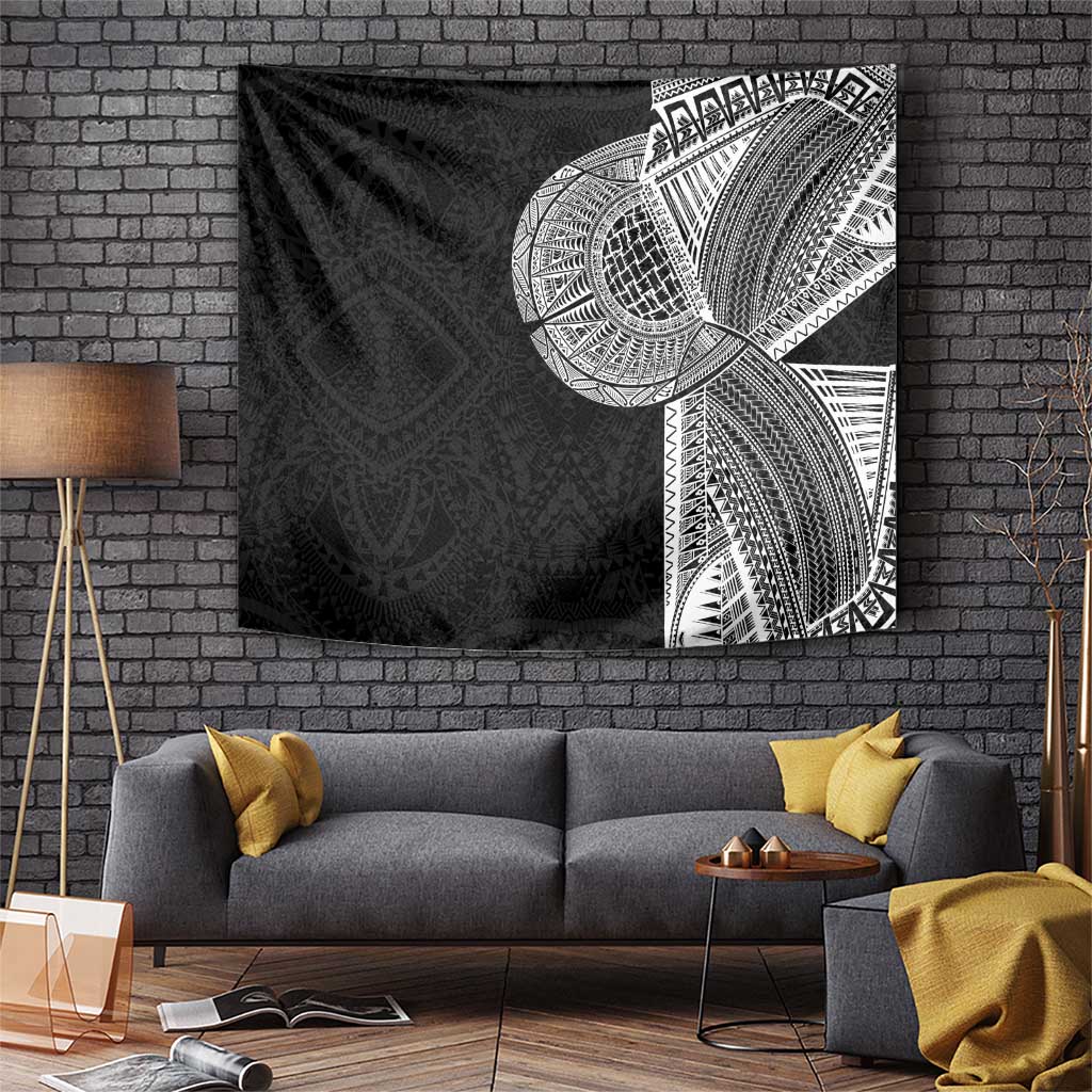 Samoan Tatau Tapestry Art Tribal Traditional Tattoos LT03 Black - Polynesian Pride