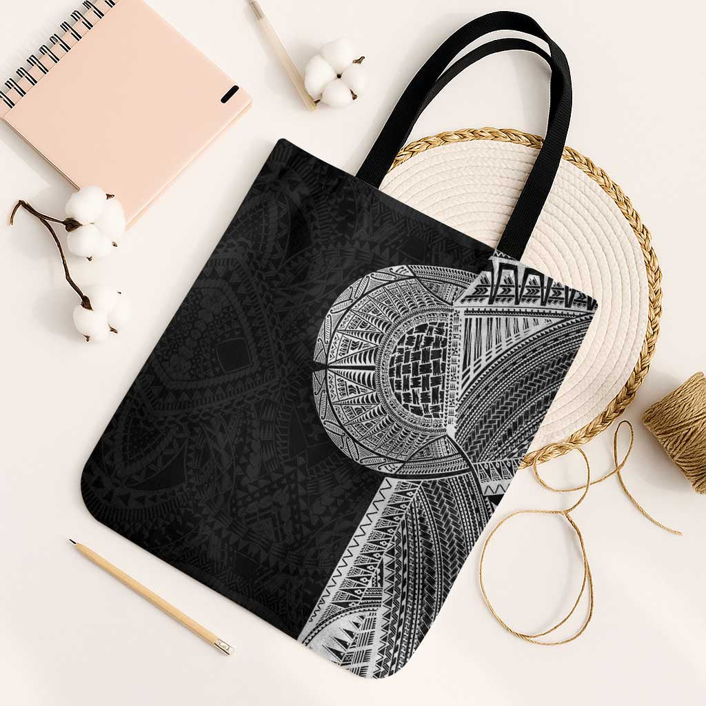Samoan Tatau Tote Bag Art Tribal Traditional Tattoos LT03 Black Strap One Size Black - Polynesian Pride