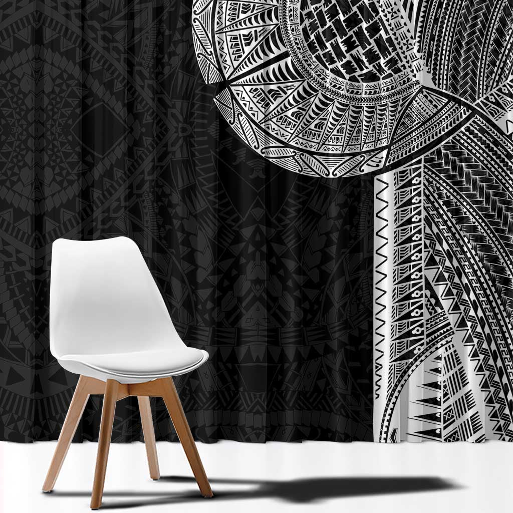 Samoan Tatau Window Curtain Art Tribal Traditional Tattoos LT03 - Polynesian Pride