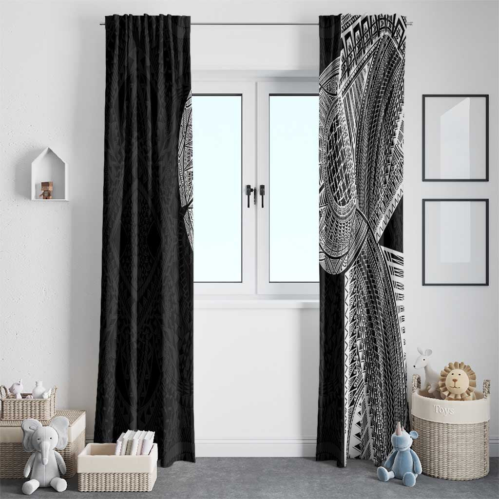 Samoan Tatau Window Curtain Art Tribal Traditional Tattoos LT03 - Polynesian Pride