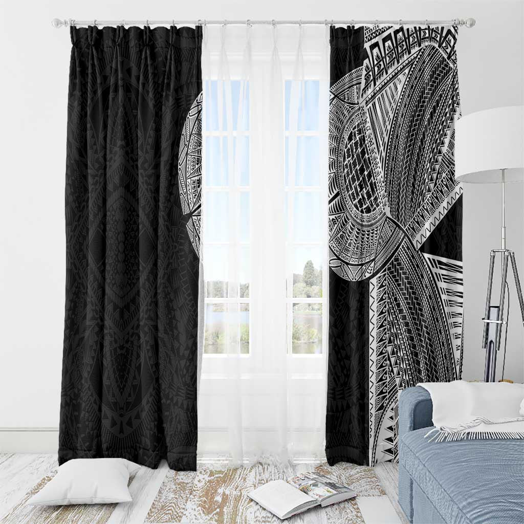 Samoan Tatau Window Curtain Art Tribal Traditional Tattoos LT03 - Polynesian Pride