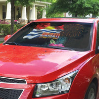 Kiribati Flag and Fireworks Auto Sun Shade First Place Welcome the New Year LT03 - Polynesian Pride