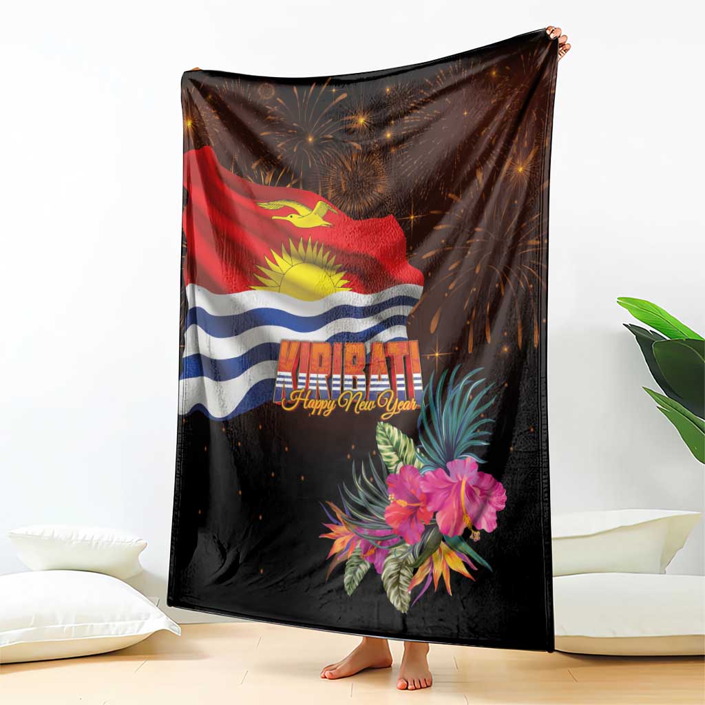 Kiribati Flag and Fireworks Blanket First Place Welcome the New Year LT03 - Polynesian Pride