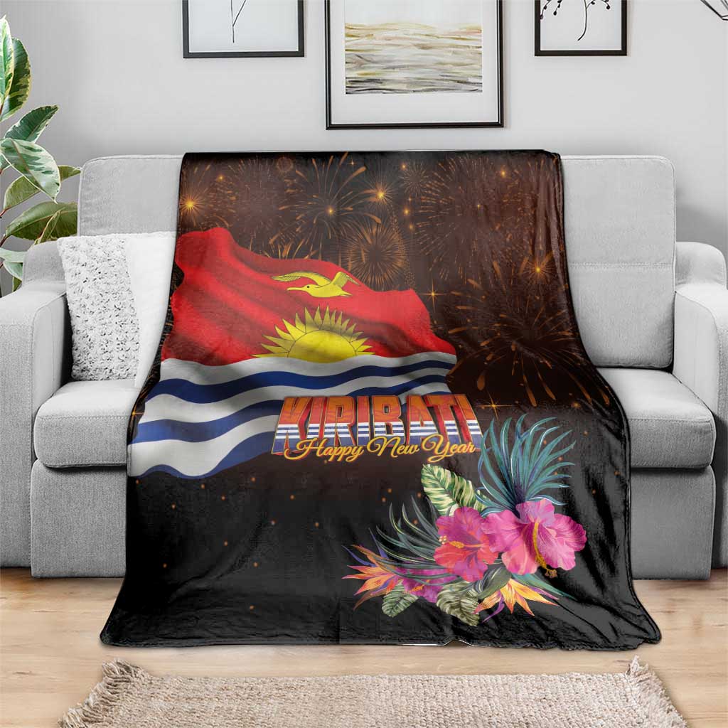 Kiribati Flag and Fireworks Blanket First Place Welcome the New Year LT03 - Polynesian Pride