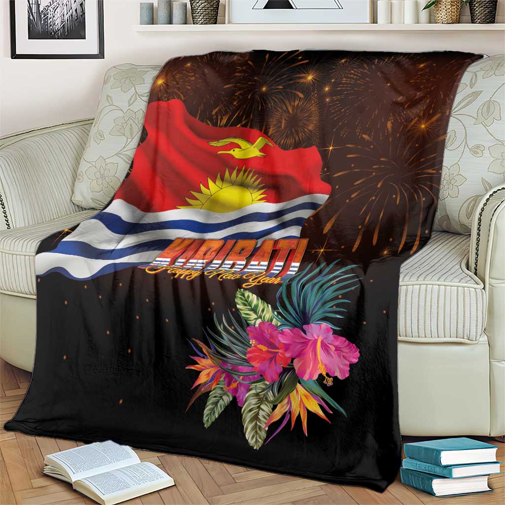 Kiribati Flag and Fireworks Blanket First Place Welcome the New Year LT03 - Polynesian Pride
