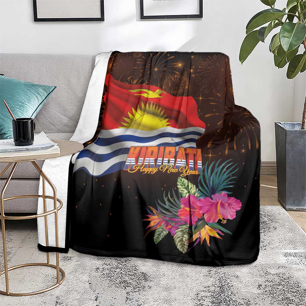 Kiribati Flag and Fireworks Blanket First Place Welcome the New Year LT03 - Polynesian Pride