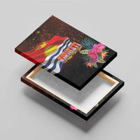 Kiribati Flag and Fireworks Canvas Wall Art First Place Welcome the New Year LT03 - Polynesian Pride