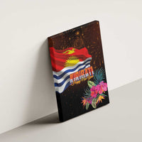 Kiribati Flag and Fireworks Canvas Wall Art First Place Welcome the New Year LT03 - Polynesian Pride