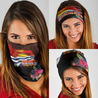 Kiribati Flag and Fireworks Neck Gaiter First Place Welcome the New Year LT03 - Polynesian Pride