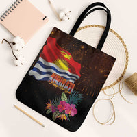 Kiribati Flag and Fireworks Tote Bag First Place Welcome the New Year LT03 Black Strap One Size Black - Polynesian Pride