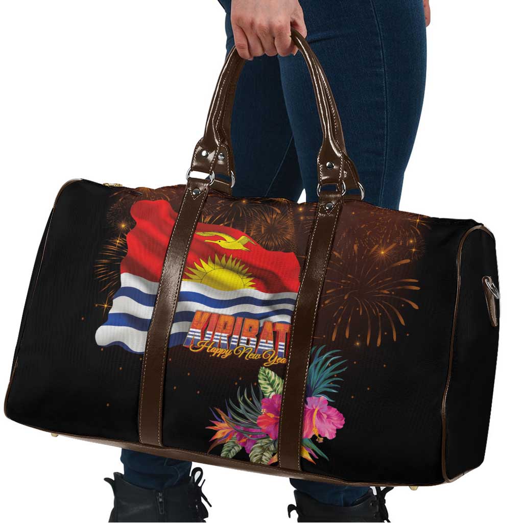 Kiribati Flag and Fireworks Travel Bag First Place Welcome the New Year LT03 - Polynesian Pride