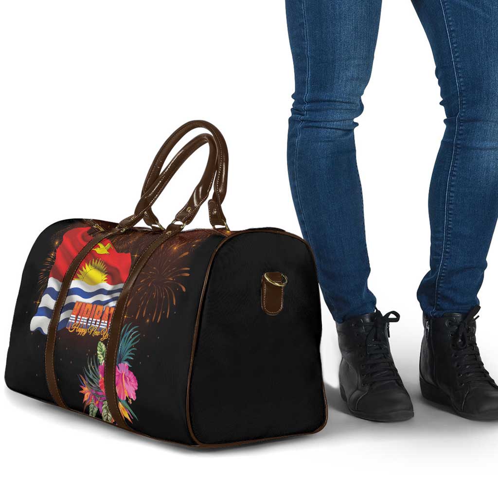 Kiribati Flag and Fireworks Travel Bag First Place Welcome the New Year LT03 - Polynesian Pride