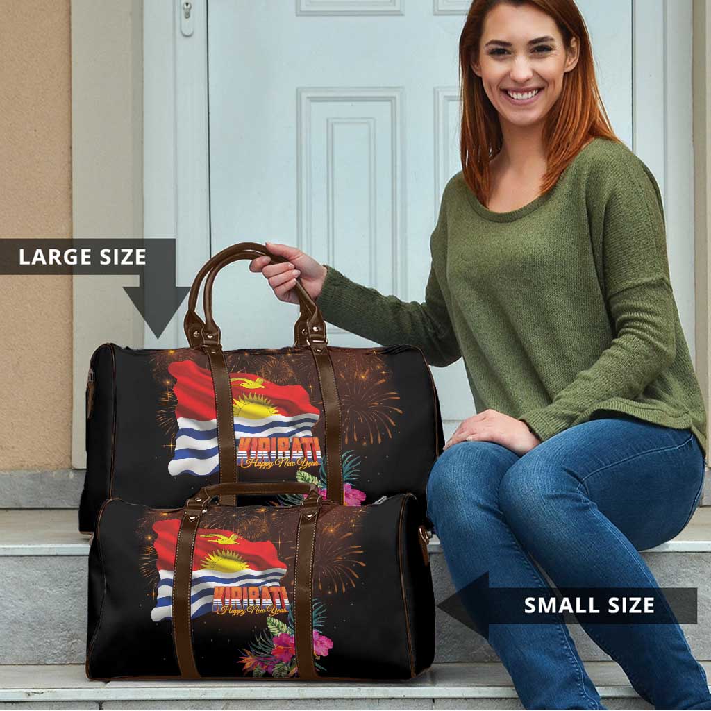 Kiribati Flag and Fireworks Travel Bag First Place Welcome the New Year LT03 - Polynesian Pride