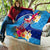 Personalised Haiti 220th Anniversary Independence Day Quilt Ayiti Flower with Polynesian Pattern LT03 - Polynesian Pride