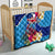 Personalised Haiti 220th Anniversary Independence Day Quilt Ayiti Flower with Polynesian Pattern LT03 - Polynesian Pride