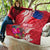 Personalised Haiti Coat Of Arms Quilt Repiblik d Ayiti Tropical Flower Red Polynesian Pattern LT03 - Polynesian Pride