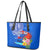 Personalised Samoa 62nd Anniversary Independence Day Leather Tote Bag Samoan Tribal Flag Style LT03 - Polynesian Pride