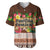 Pasifika Festival Auckland Baseball Jersey Polynesian Tribal with Pacific Pattern Brown Color LT03 Brown - Polynesian Pride