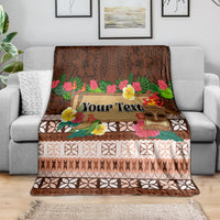 Pasifika Festival Auckland Blanket Polynesian Tribal with Pacific Pattern Brown Color LT03 - Polynesian Pride