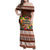 Pasifika Festival Auckland Family Matching Off Shoulder Maxi Dress and Hawaiian Shirt Polynesian Tribal with Pacific Pattern Brown Color LT03 Mom's Dress Brown - Polynesian Pride