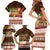 Pasifika Festival Auckland Family Matching Short Sleeve Bodycon Dress and Hawaiian Shirt Polynesian Tribal with Pacific Pattern Brown Color LT03 - Polynesian Pride