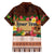 Pasifika Festival Auckland Family Matching Short Sleeve Bodycon Dress and Hawaiian Shirt Polynesian Tribal with Pacific Pattern Brown Color LT03 - Polynesian Pride