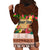 Pasifika Festival Auckland Hoodie Dress Polynesian Tribal with Pacific Pattern Brown Color LT03 - Polynesian Pride