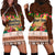 Pasifika Festival Auckland Hoodie Dress Polynesian Tribal with Pacific Pattern Brown Color LT03 - Polynesian Pride