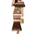 Pasifika Festival Auckland Mermaid Dress Polynesian Tribal with Pacific Pattern Brown Color LT03 Women Brown - Polynesian Pride