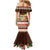 Pasifika Festival Auckland Mermaid Dress Polynesian Tribal with Pacific Pattern Brown Color LT03 - Polynesian Pride