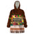 Pasifika Festival Auckland Wearable Blanket Hoodie Polynesian Tribal with Pacific Pattern Brown Color LT03 One Size Brown - Polynesian Pride