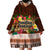 Pasifika Festival Auckland Wearable Blanket Hoodie Polynesian Tribal with Pacific Pattern Brown Color LT03 - Polynesian Pride