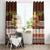 Pasifika Festival Auckland Window Curtain Polynesian Tribal with Pacific Pattern Brown Color