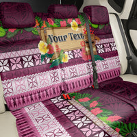 Pasifika Festival Auckland Back Car Seat Cover Polynesian Tribal with Pacific Pattern Pink Color LT03 - Polynesian Pride