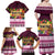 Pasifika Festival Auckland Family Matching Off Shoulder Maxi Dress and Hawaiian Shirt Polynesian Tribal with Pacific Pattern Pink Color LT03 - Polynesian Pride