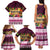 Pasifika Festival Auckland Family Matching Tank Maxi Dress and Hawaiian Shirt Polynesian Tribal with Pacific Pattern Pink Color LT03 - Polynesian Pride