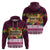 Pasifika Festival Auckland Hoodie Polynesian Tribal with Pacific Pattern Pink Color LT03 - Polynesian Pride