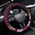 Pasifika Festival Auckland Steering Wheel Cover Polynesian Tribal with Pacific Pattern Pink Color